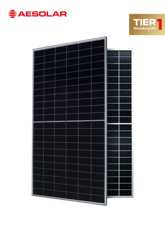 AE Solar 620W N-Type Bifacial Double Glass